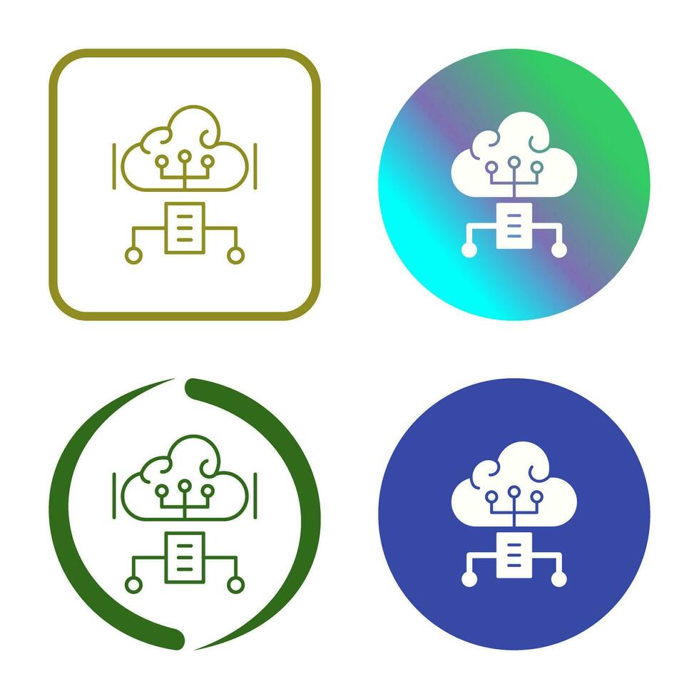 Cloud Computing Vector Icon