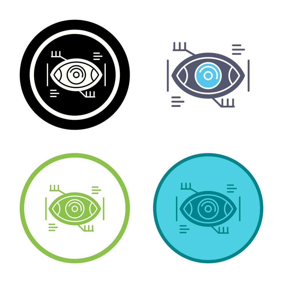 Eye Recongnition Vector Icon