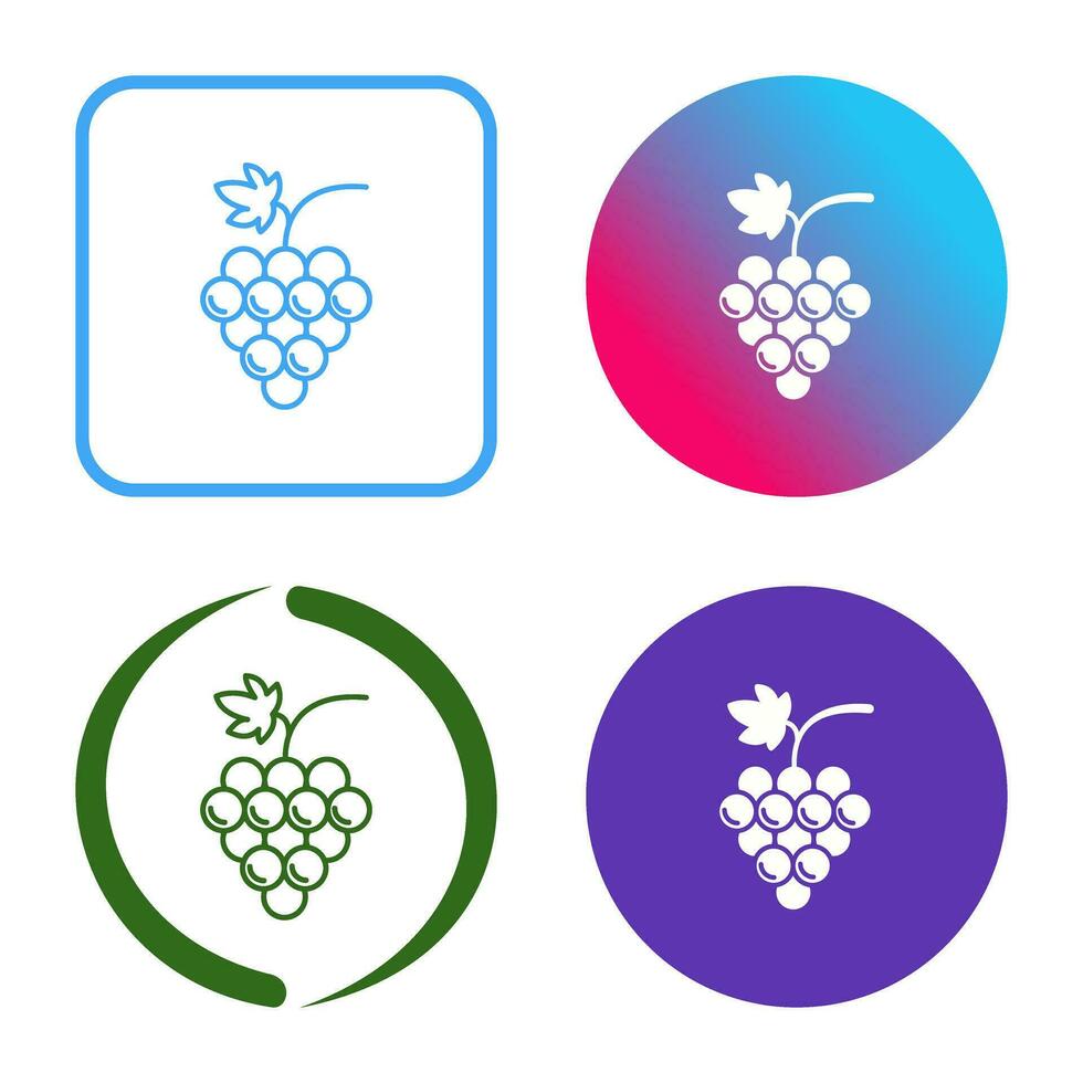 Grapes Vector Icon