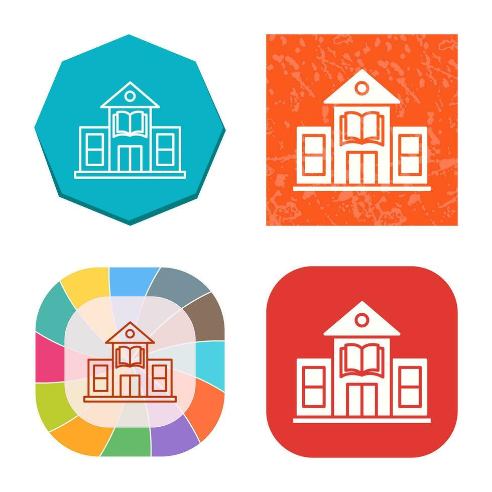 Library Building Vector Icon