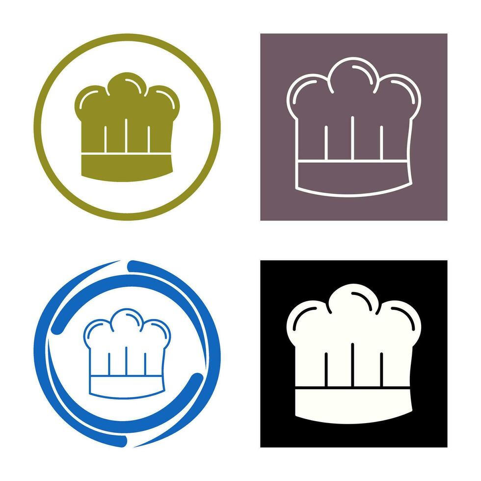 icono de vector de sombrero de chef