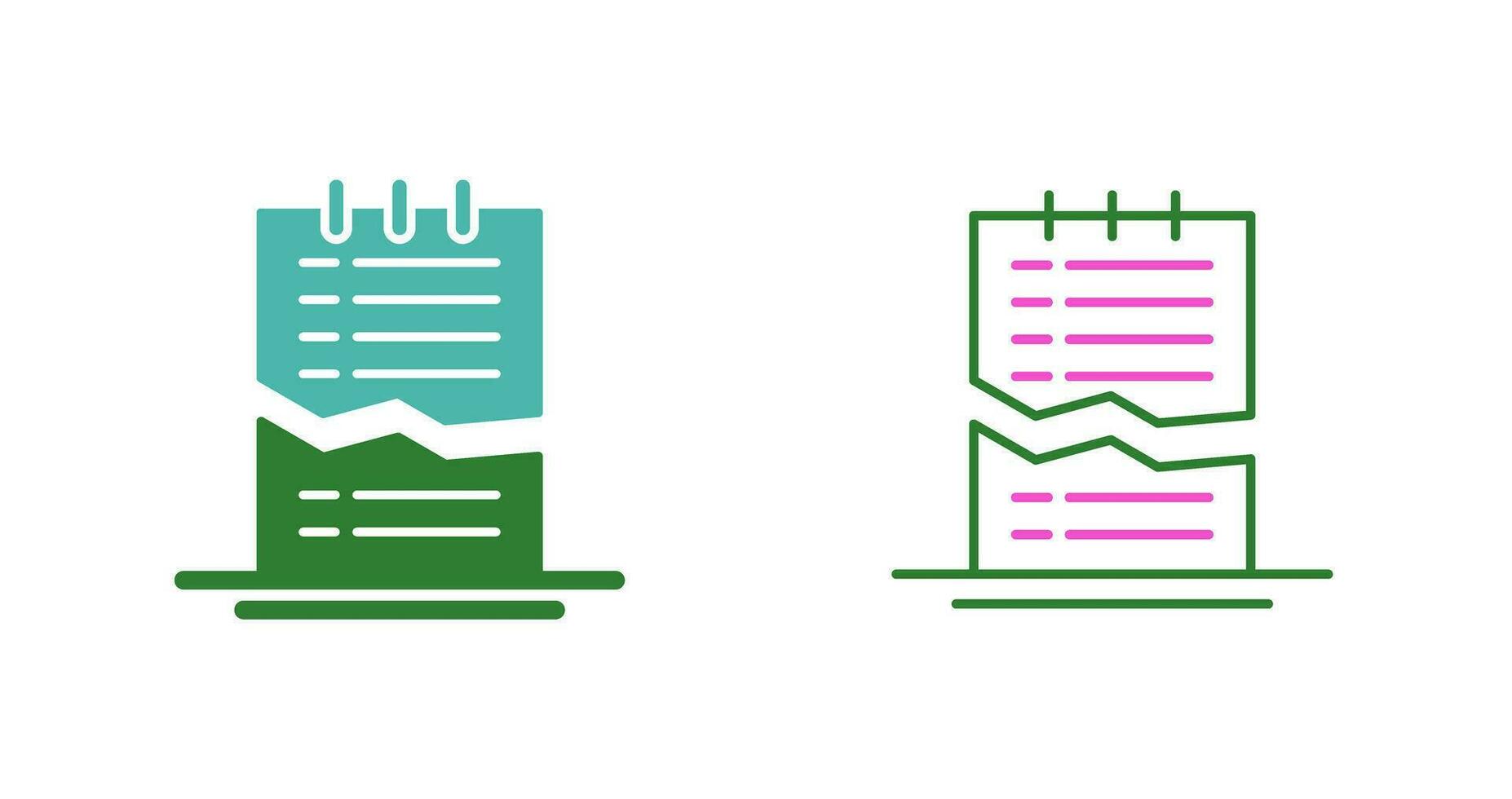 Corrupted List Vector Icon