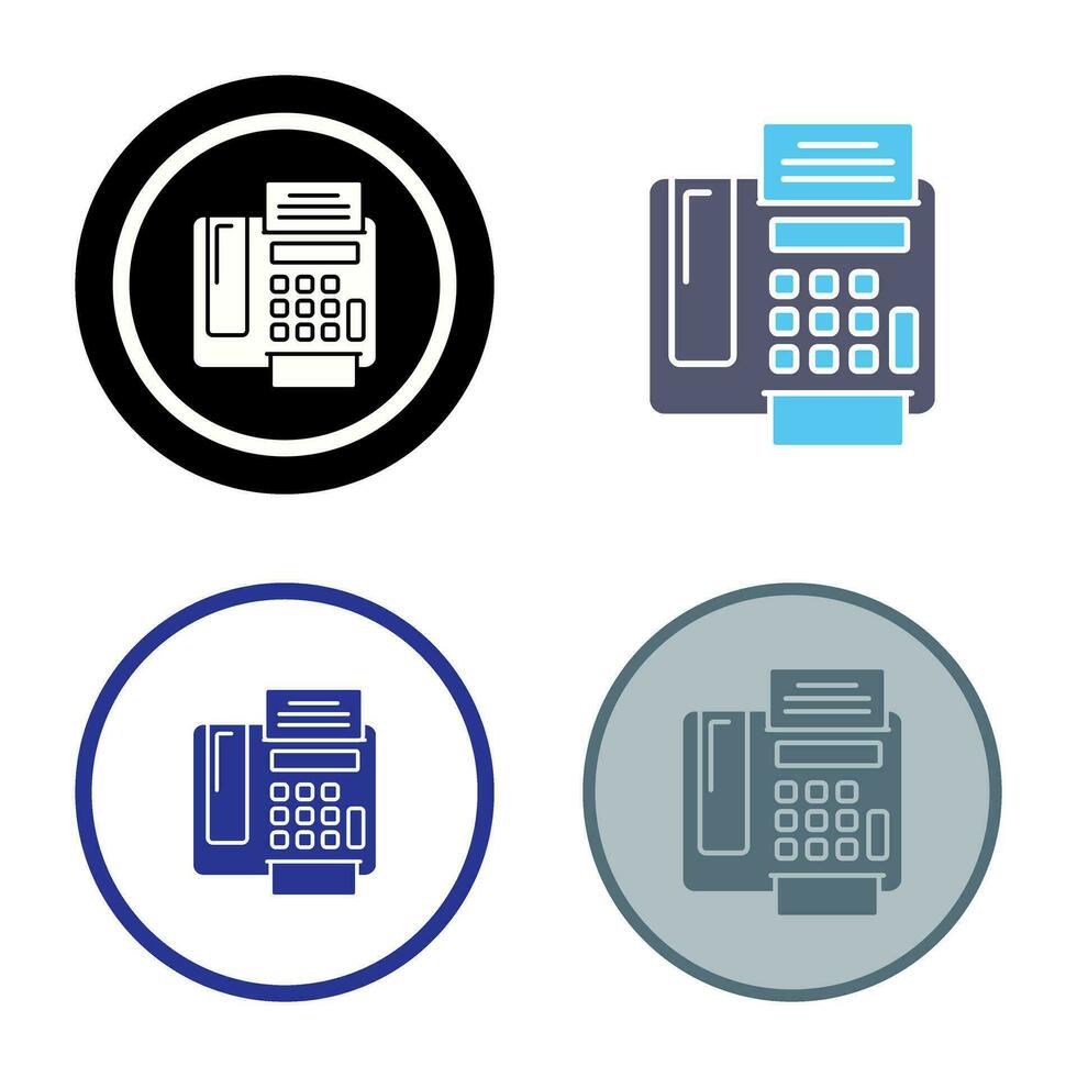 fax Machine Vector Icon