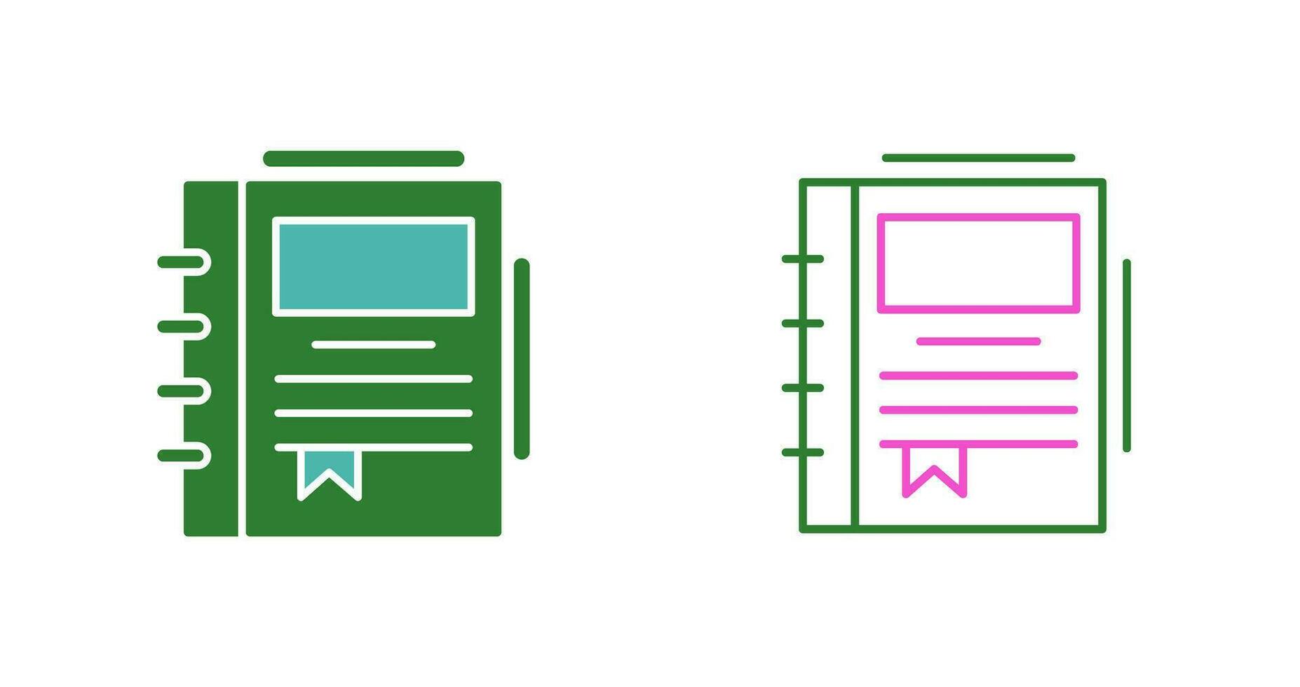 Spring Notebook Vector Icon