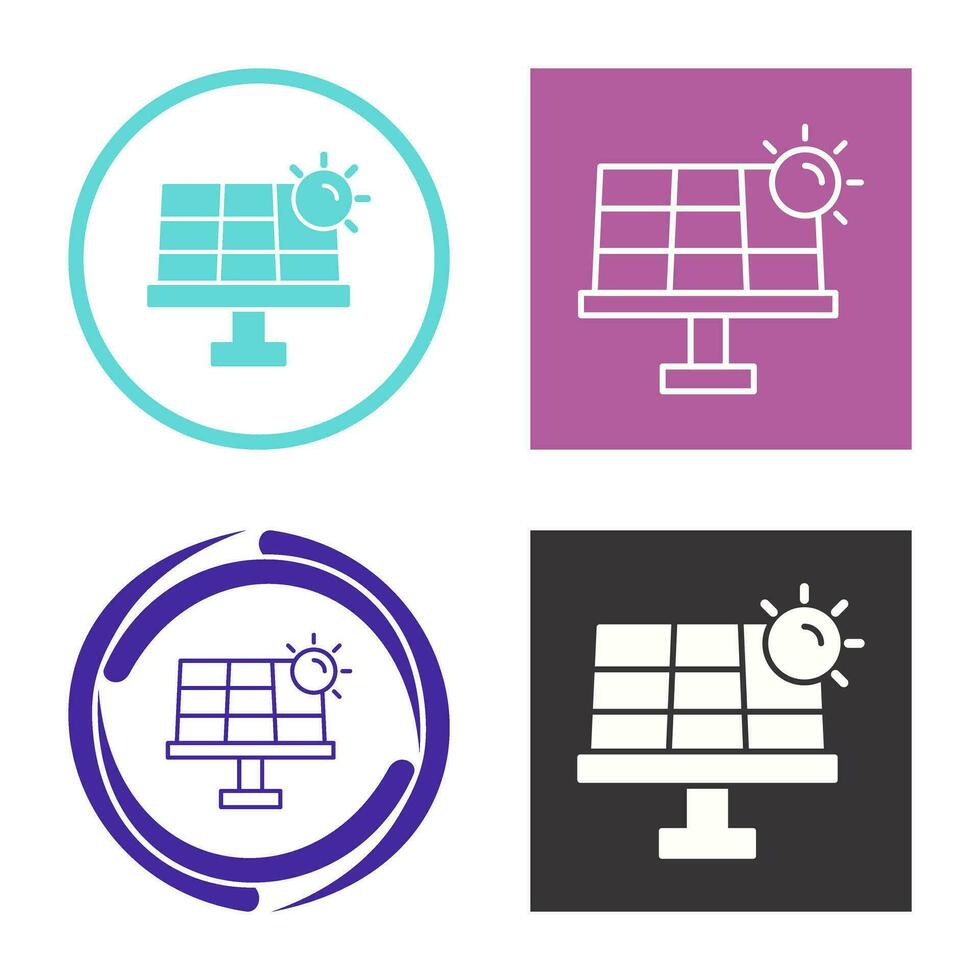 icono de vector de energía solar