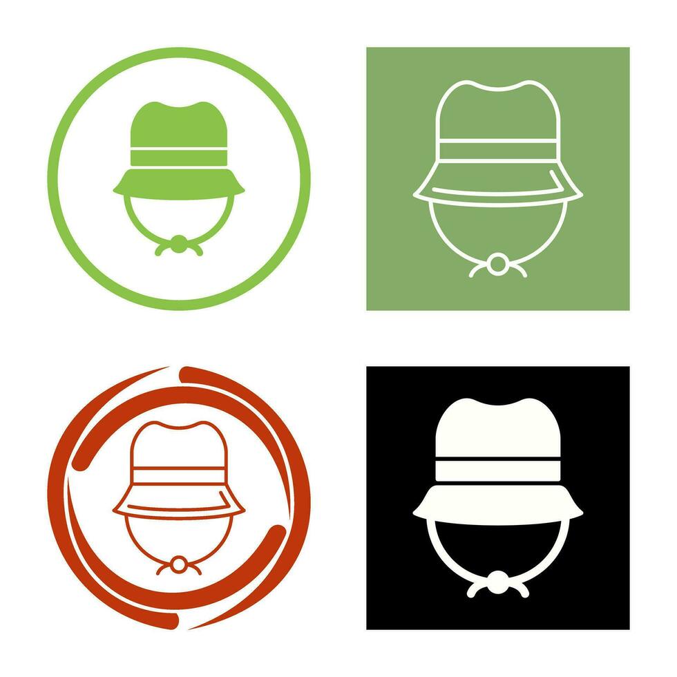 Camping Hat Vector Icon