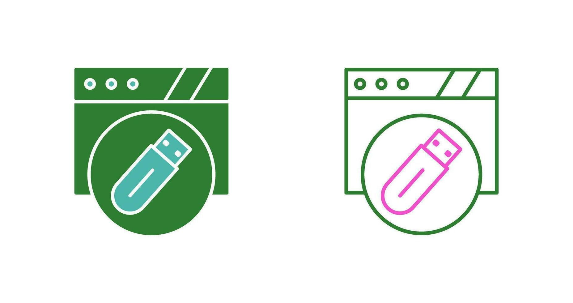 Usb Flash Drive Vector Icon