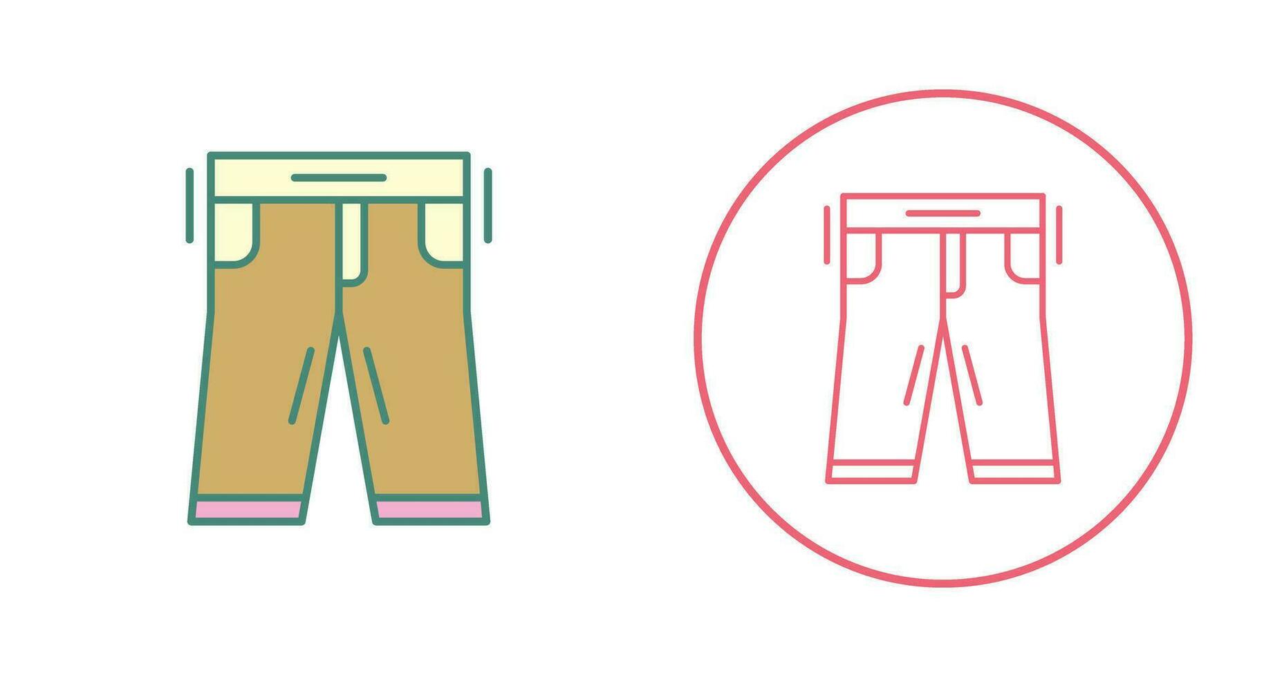 icono de vector de pantalones