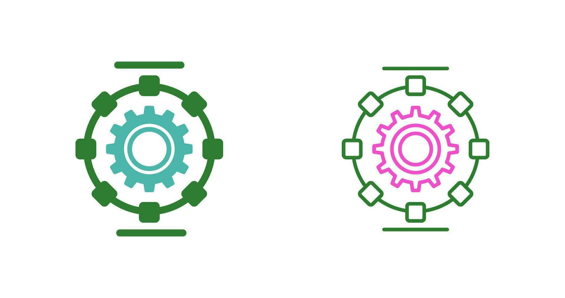 Automated Process Vector Icon
