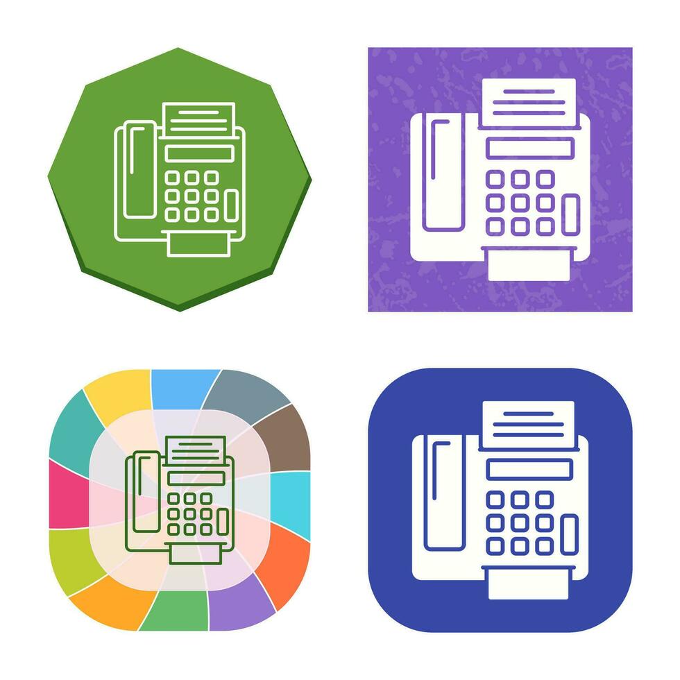 fax Machine Vector Icon