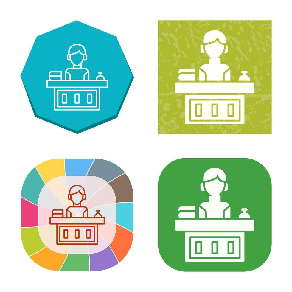 Office Reception Vector Icon