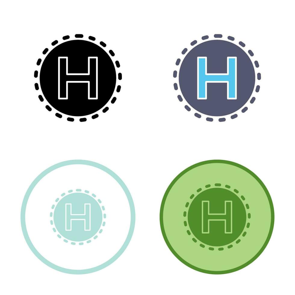 Helipad Vector Icon