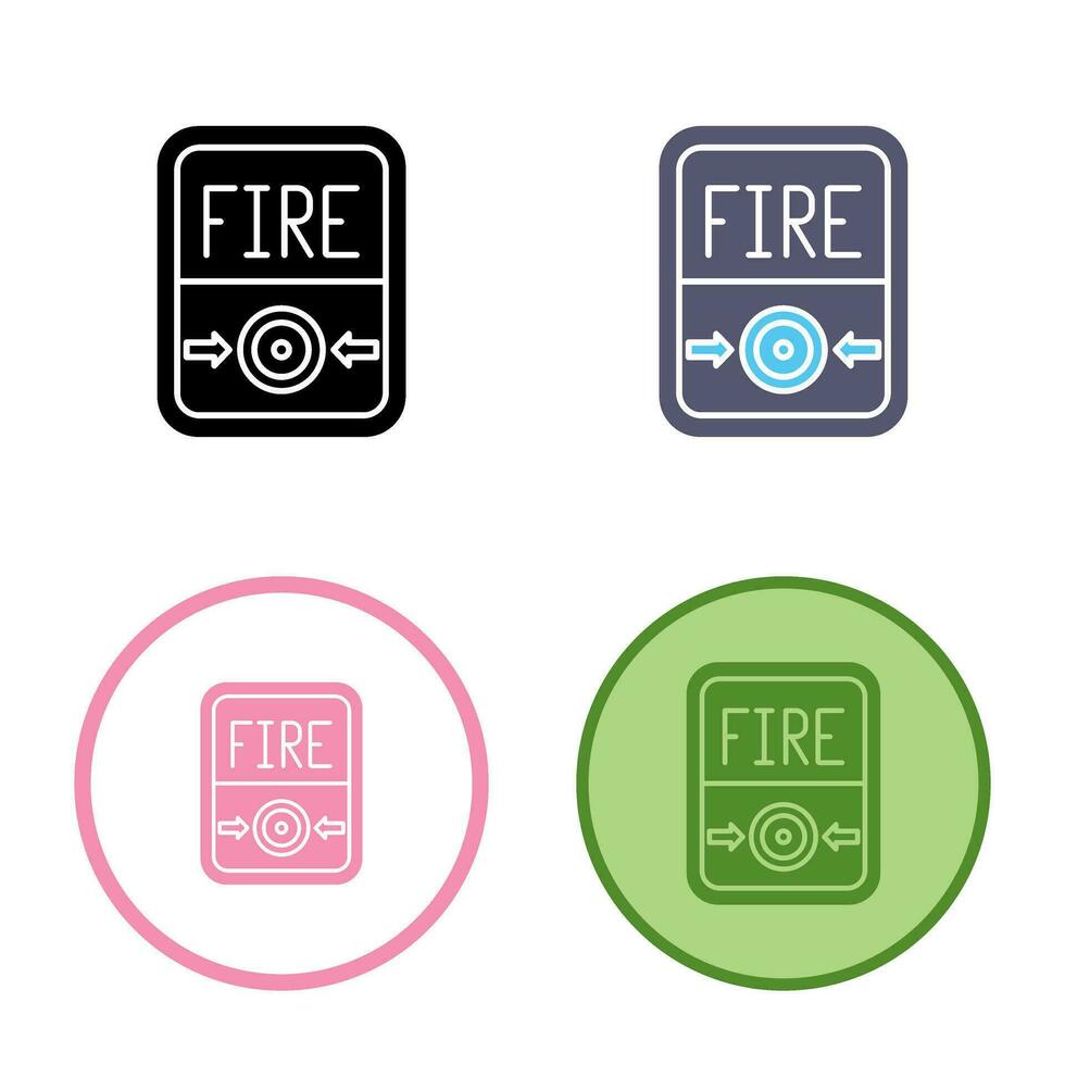 Fire Button Vector Icon