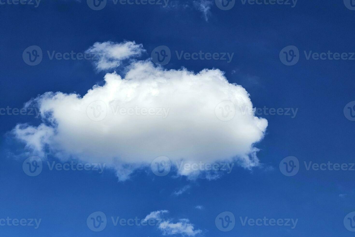 Beautiful White Cloud and Blue Sky Background. photo