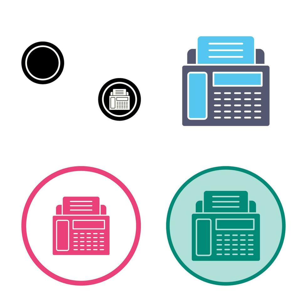 Fax Machine Vector Icon