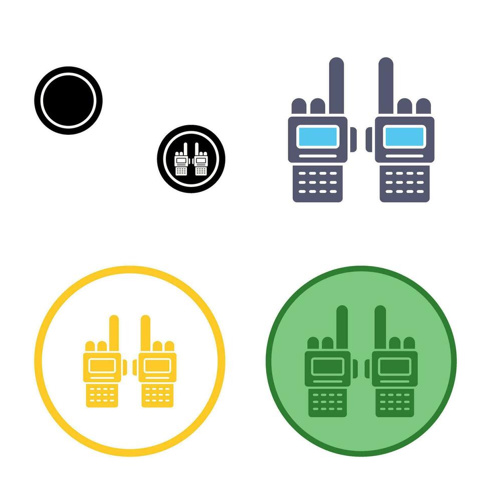 icono de vector de walkie-talkie