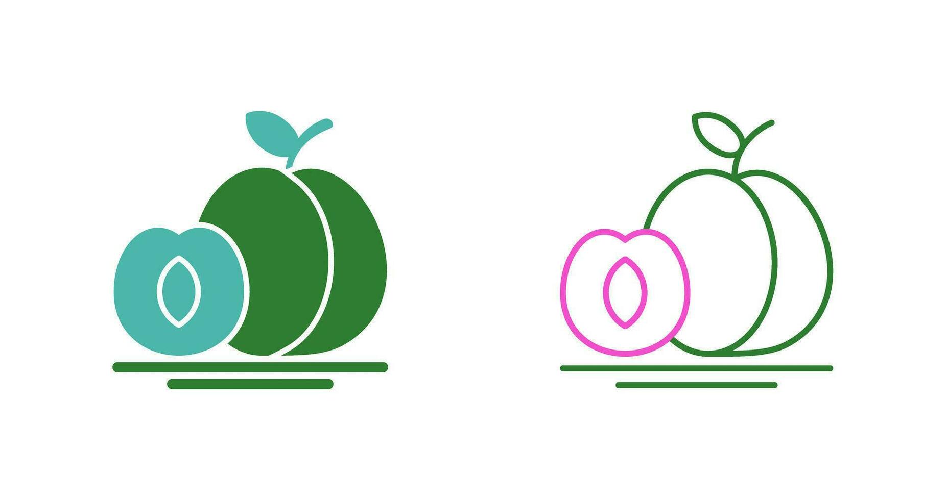 Apricot Vector Icon