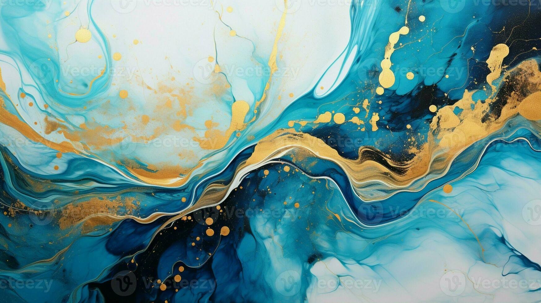 AI generated Luxury Abstract Marble Texture Background, Creative multicolored Painted waves ink Technique photo