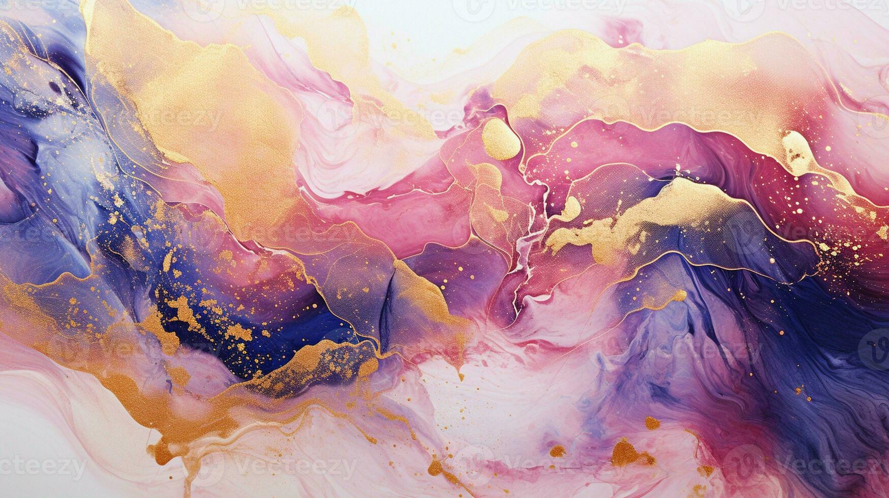 AI generated Luxury Abstract Marble Texture Background, Creative multicolored Painted waves ink Technique photo