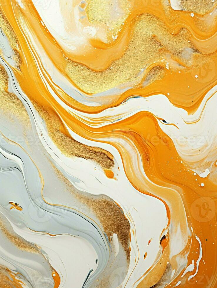 AI generated Luxury Abstract Marble Texture Background, Creative multicolored Painted waves ink Technique photo