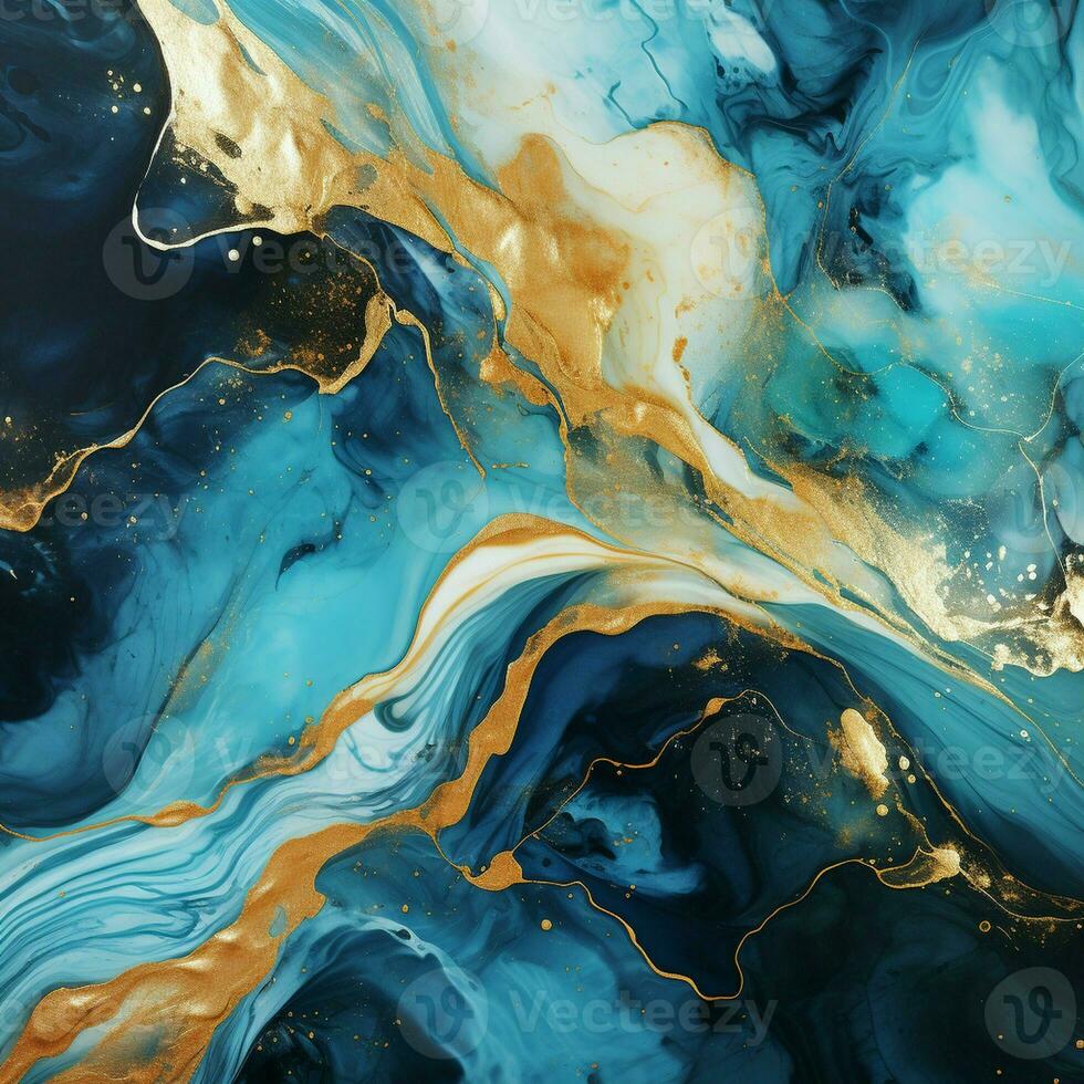AI generated Luxury Abstract Marble Texture Background, Creative multicolored Painted waves ink Technique photo