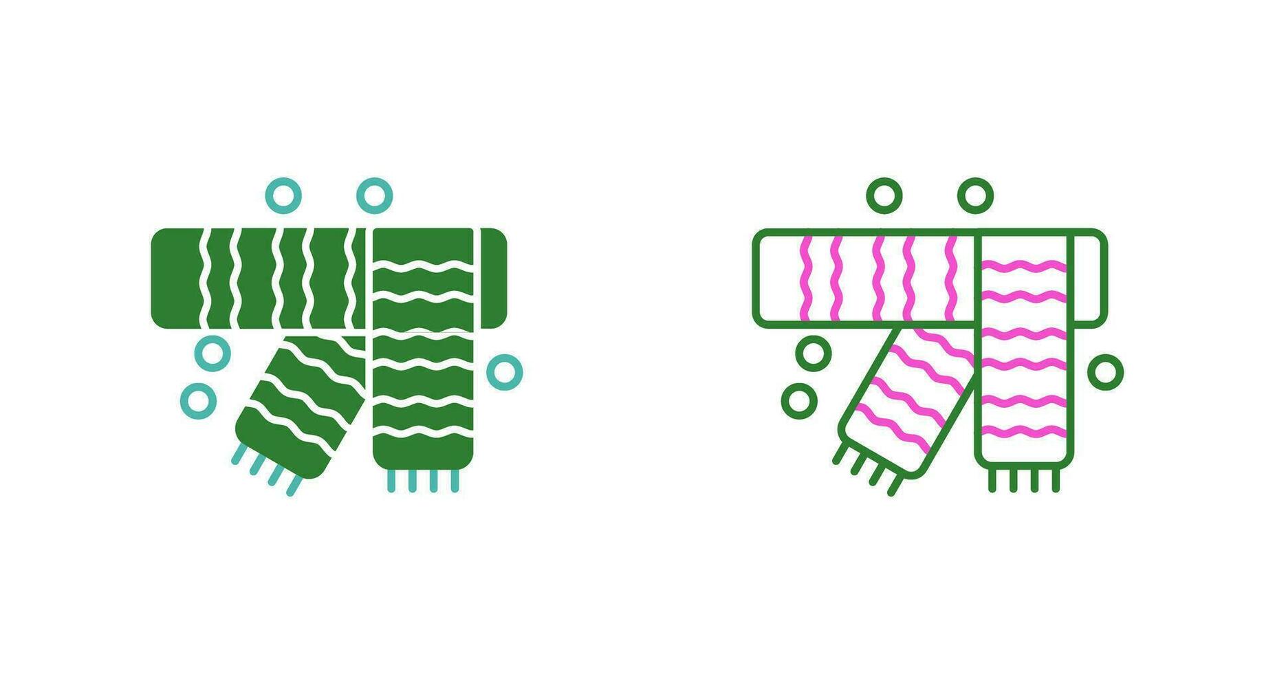 Winter Scarf Vector Icon