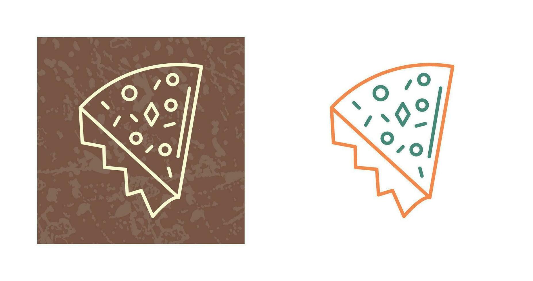 icono de vector de rebanada de pizza