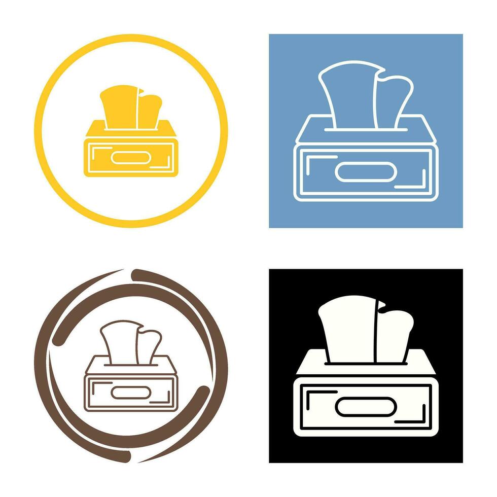 Tissue Box Vector Icon