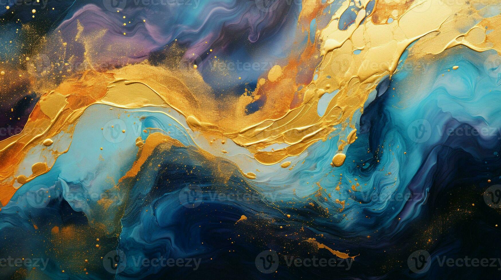 AI generated Luxury Abstract Marble Texture Background, Creative multicolored Painted waves ink Technique photo