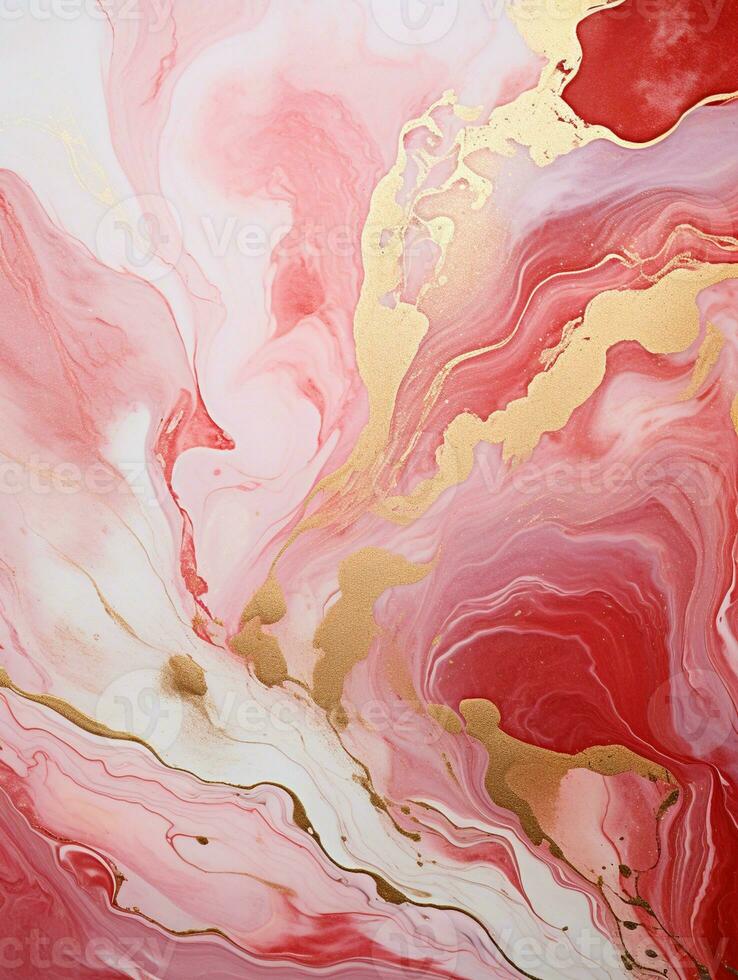 AI generated Luxury Abstract Marble Texture Background, Creative multicolored Painted waves ink Technique photo