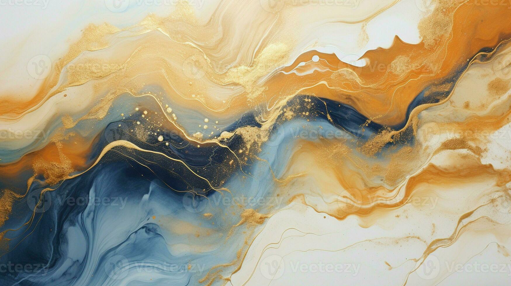 AI generated Luxury Abstract Marble Texture Background, Creative multicolored Painted waves ink Technique photo