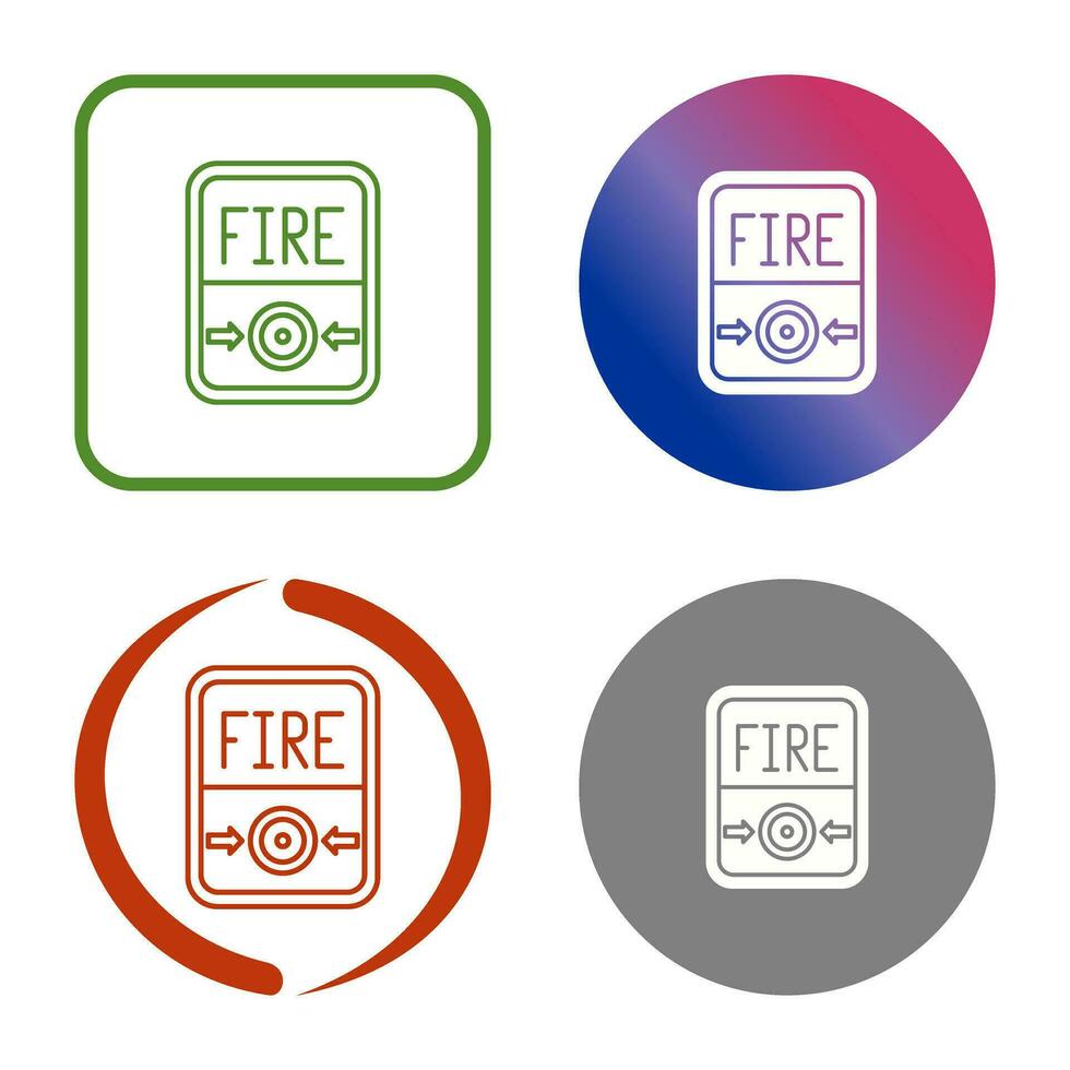 Fire Button Vector Icon