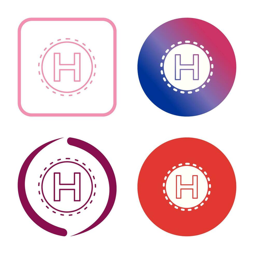 Helipad Vector Icon