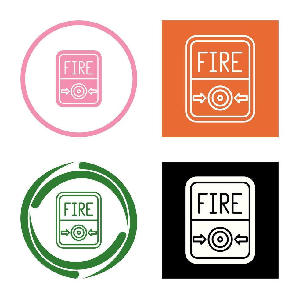 Fire Button Vector Icon