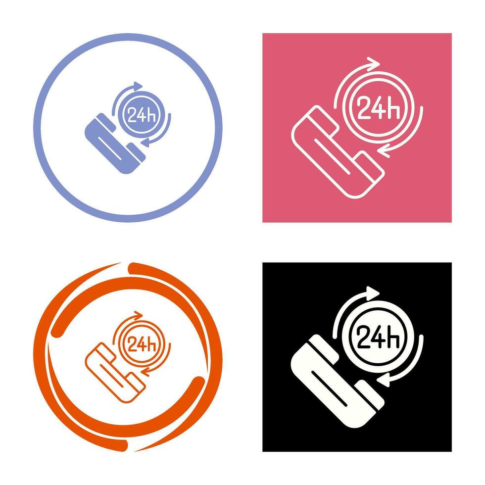 24h Vector Icon