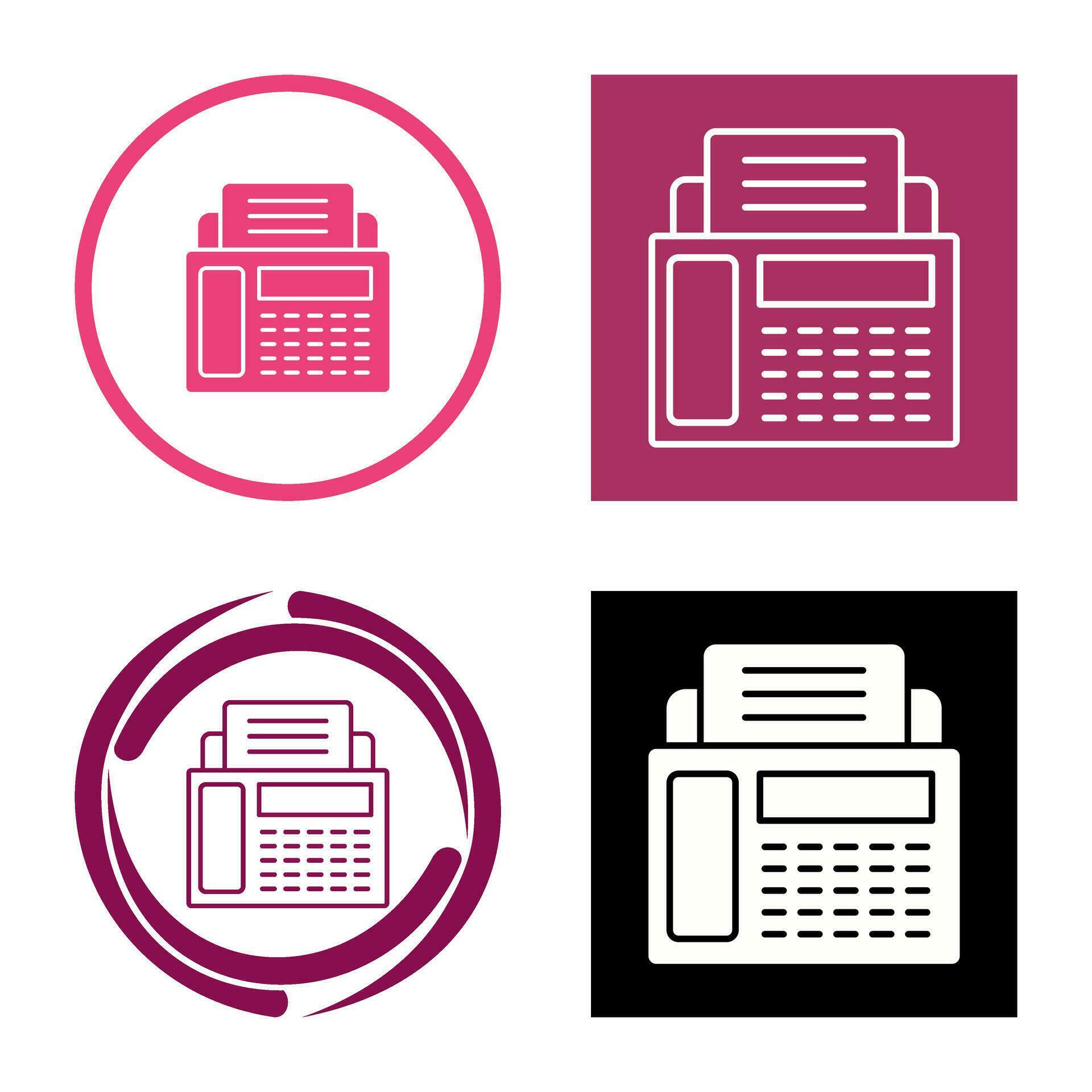 Fax Machine Vector Icon 34651185 Vector Art at Vecteezy