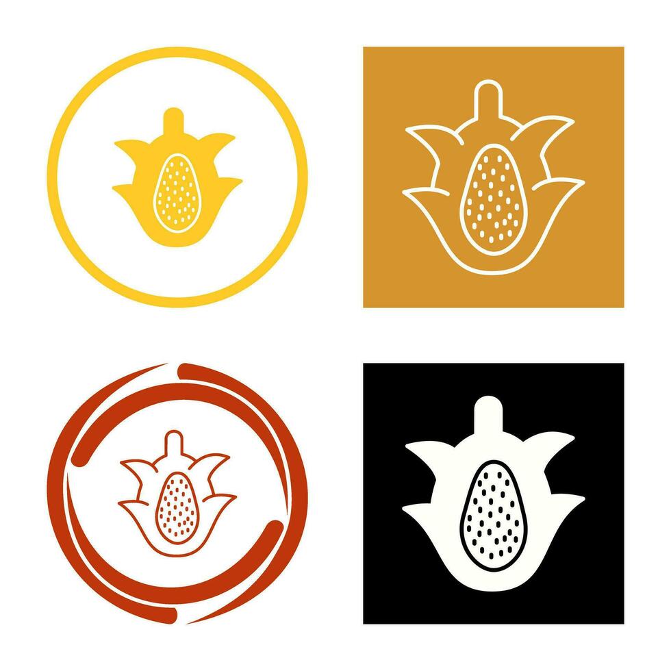 icono de vector de fruta de dragón