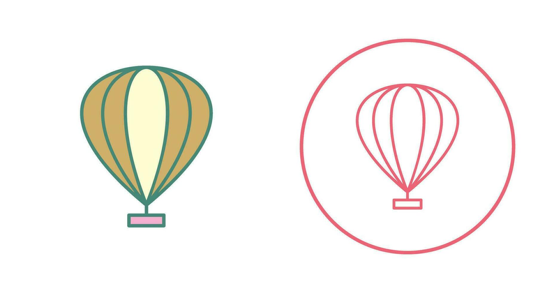 Hot Air Balloon Vector Icon