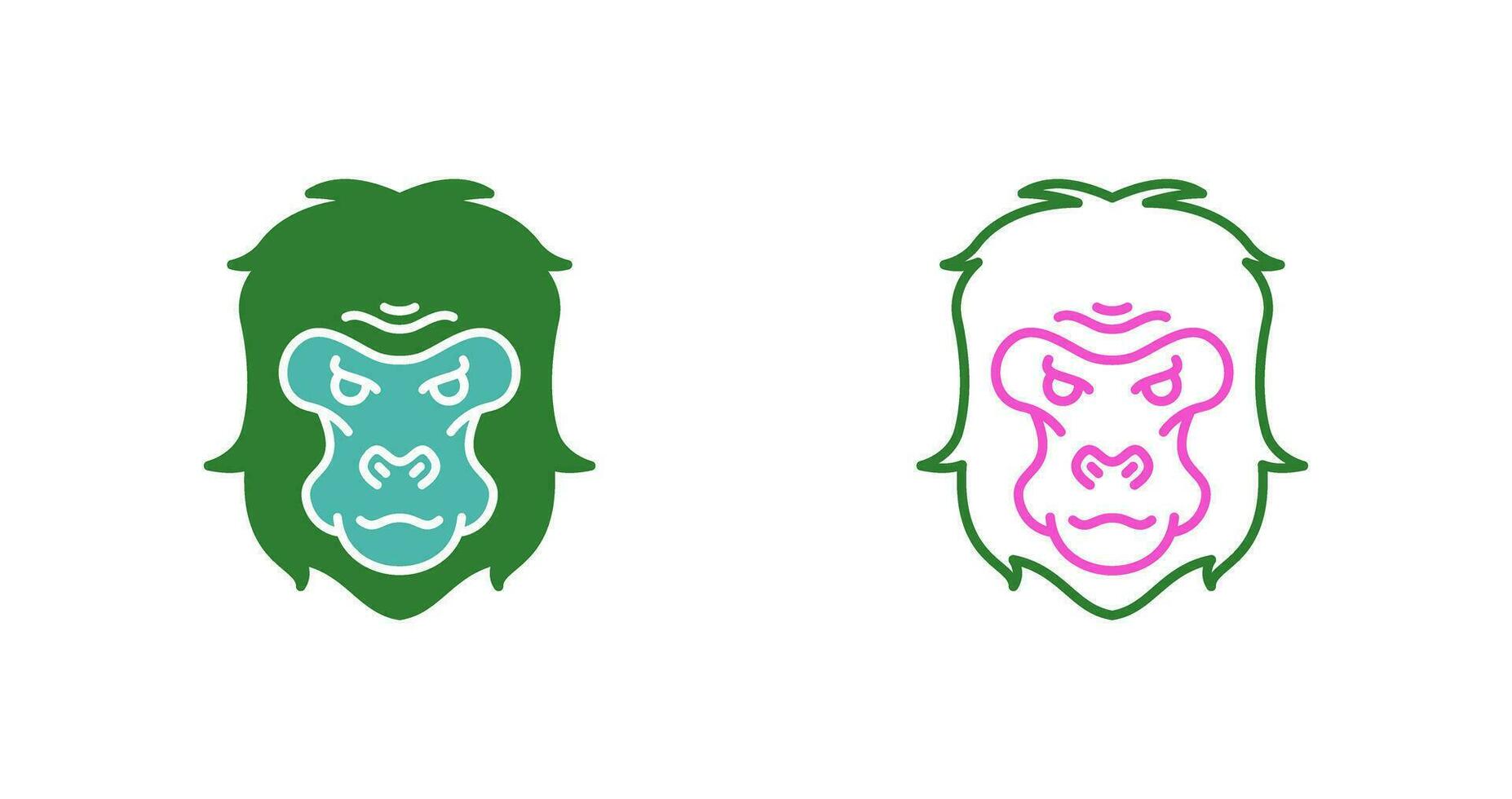 Gorilla Vector Icon