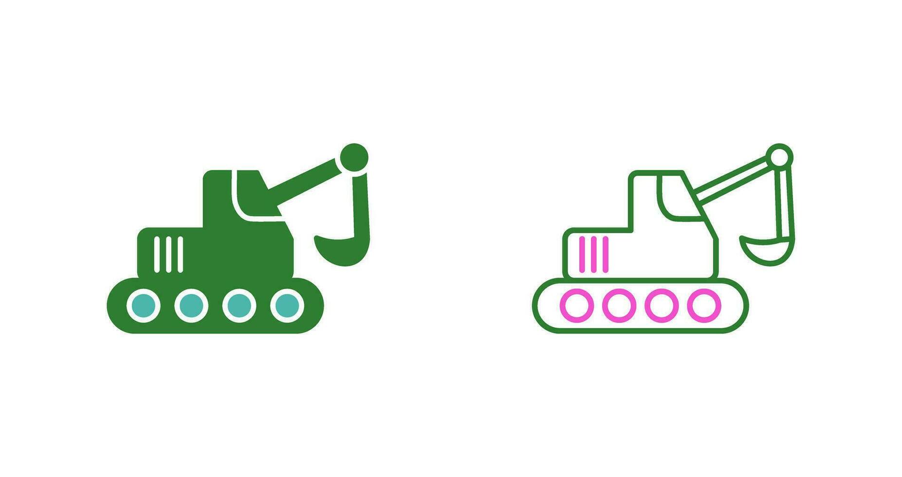Escavator Vector Icon