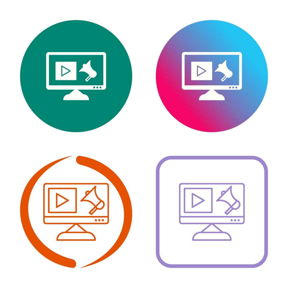 Unique Digital Marketing Vector Icon
