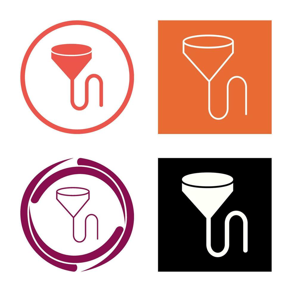 Unique Beer Bong Vector Icon