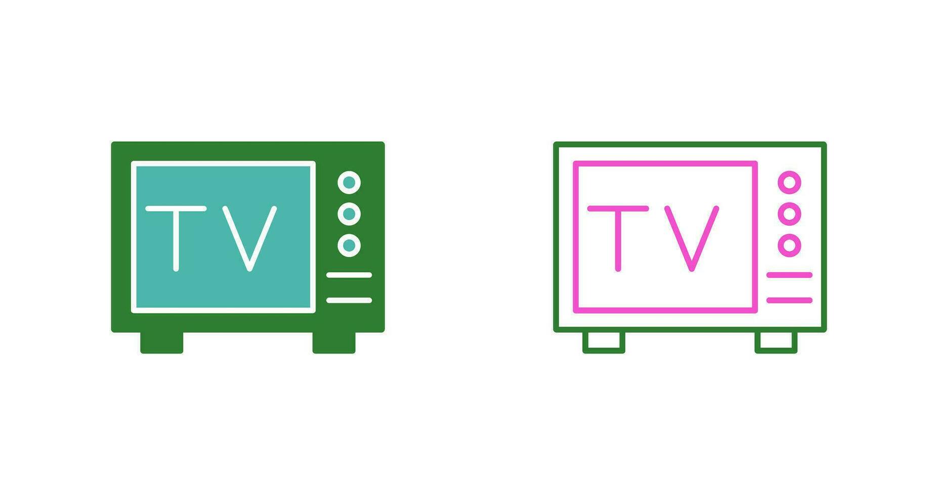 icono de vector de tv