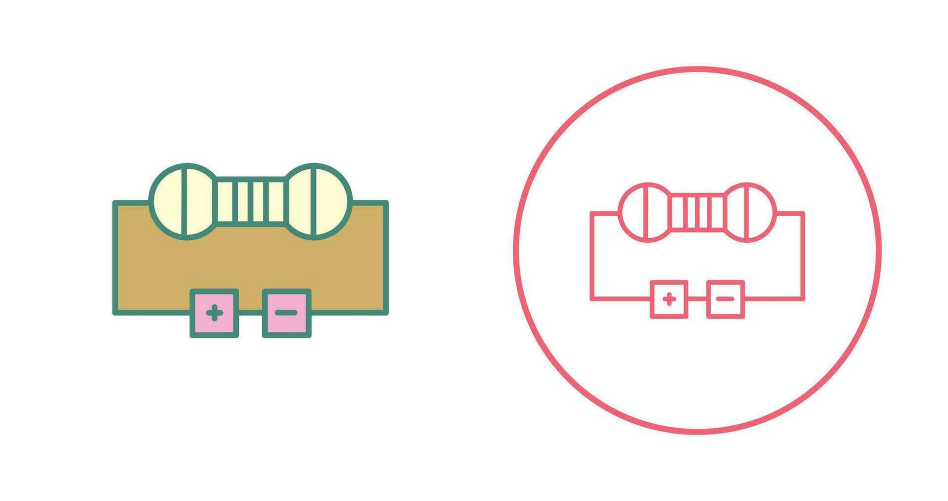 Resistor Vector Icon