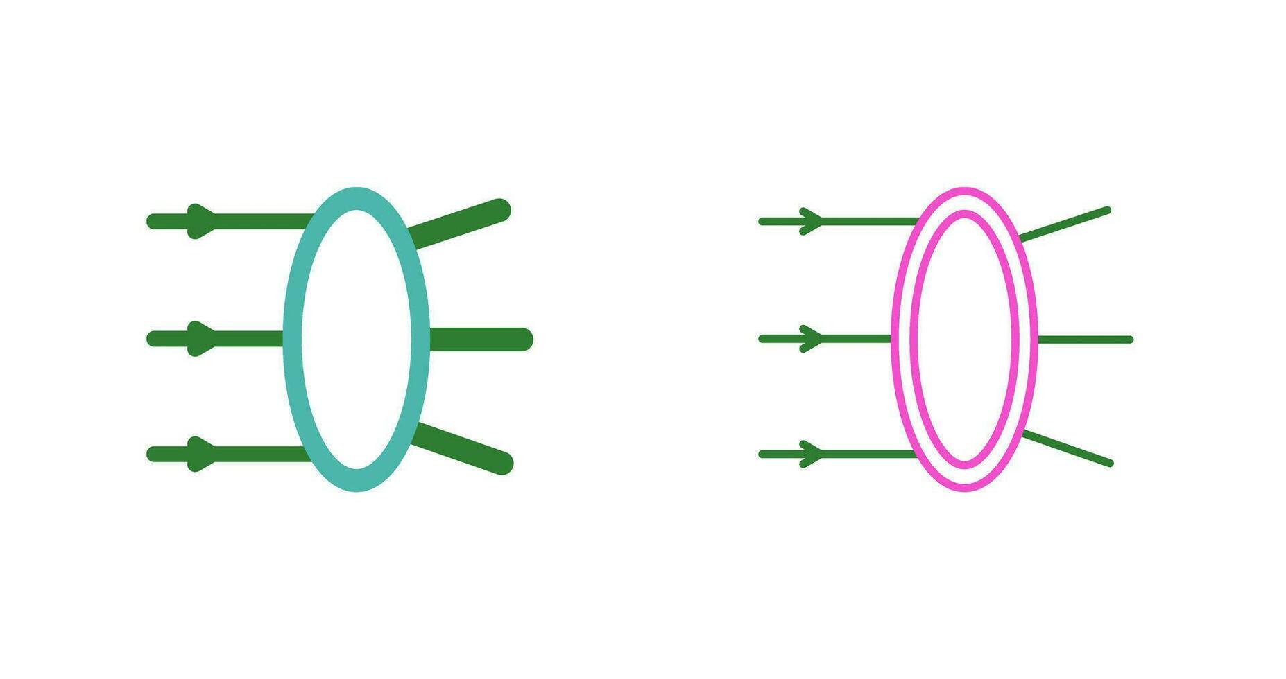 Refraction Vector Icon