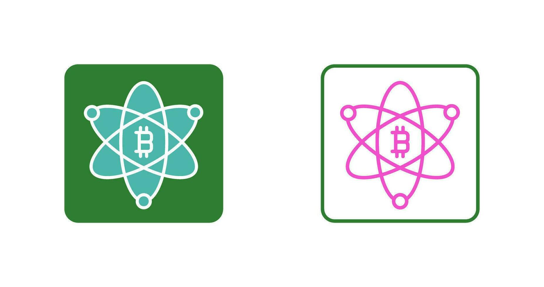 Bitcoin Science Vector Icon