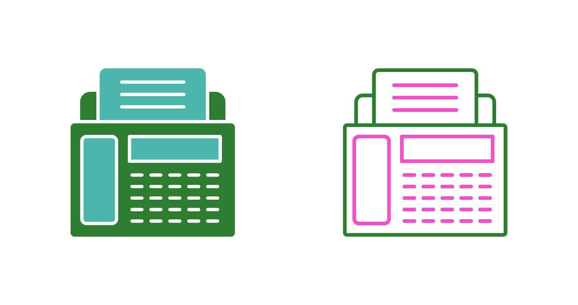 Fax Machine Vector Icon