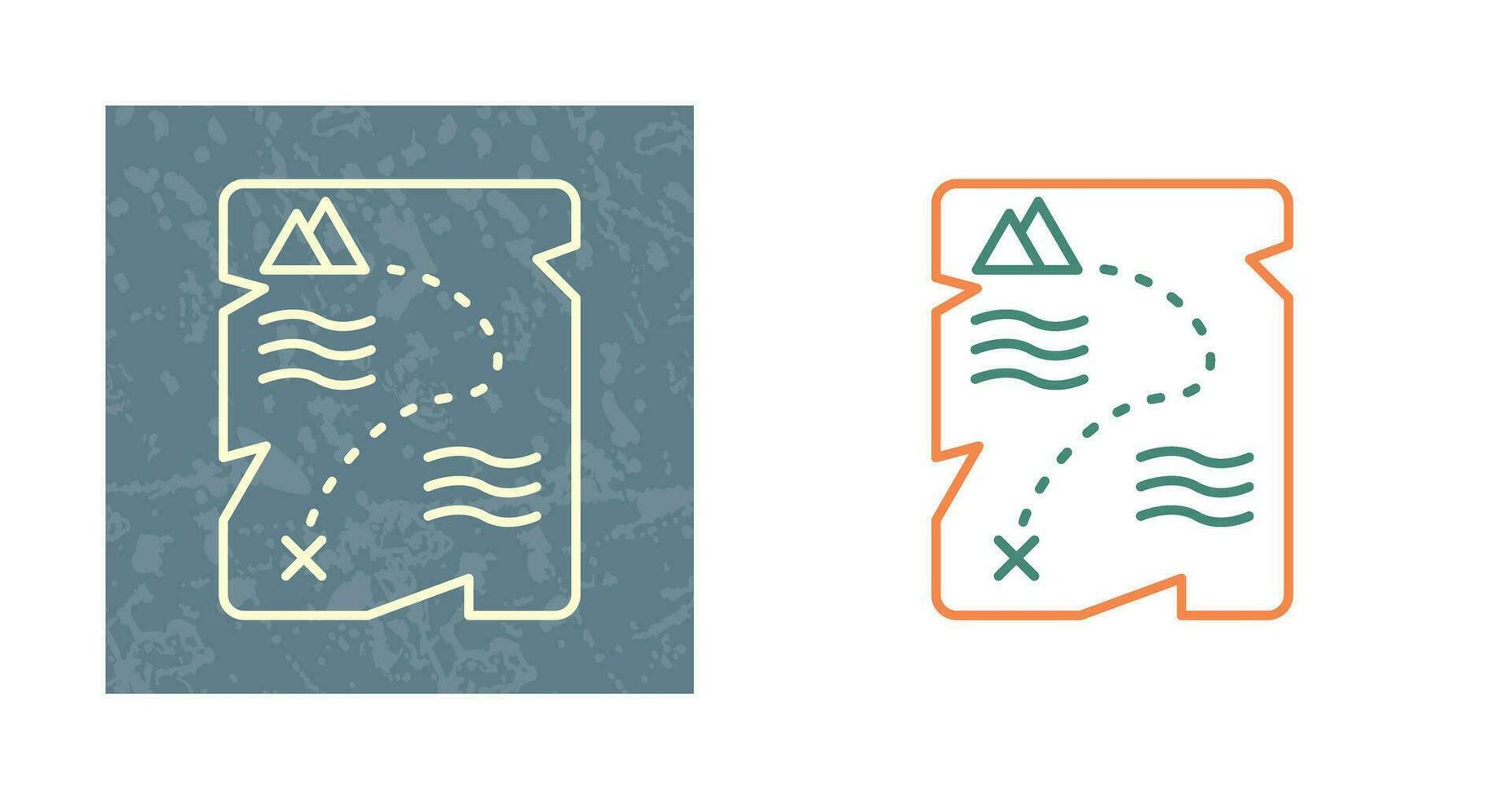 Treasure Map Vector Icon