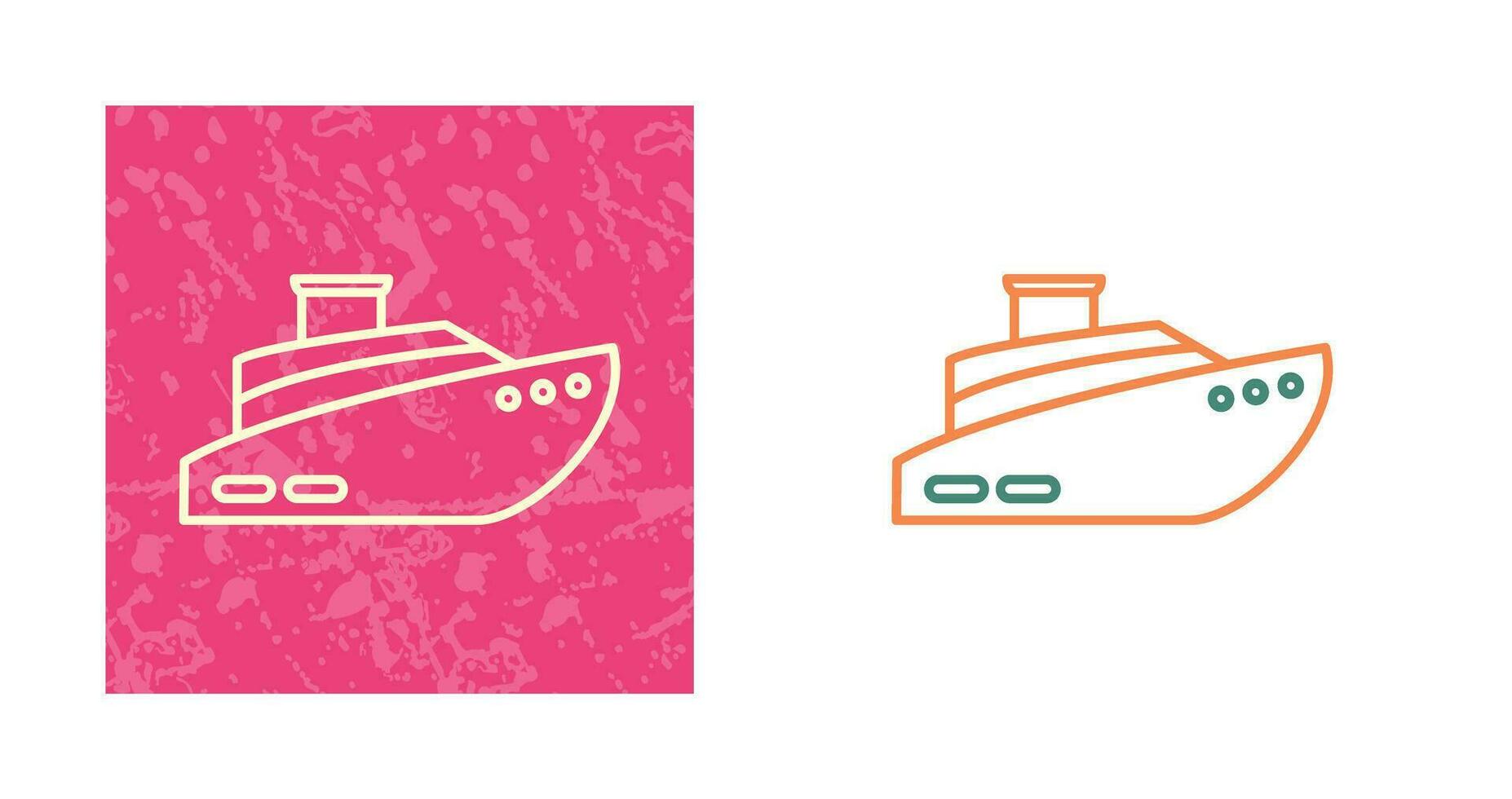 icono de vector de barco