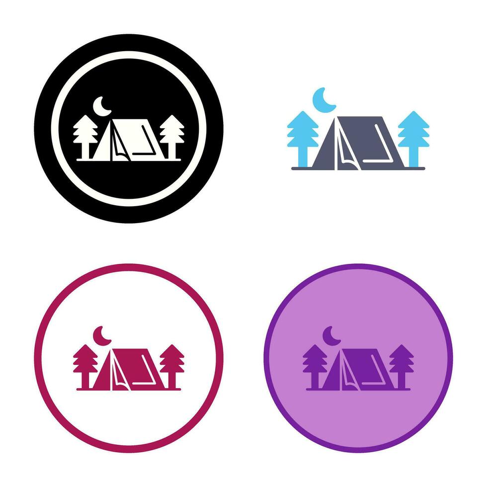 Tent Vector Icon